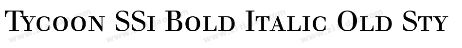 Tycoon SSi Bold Italic Old Style Figures字体转换